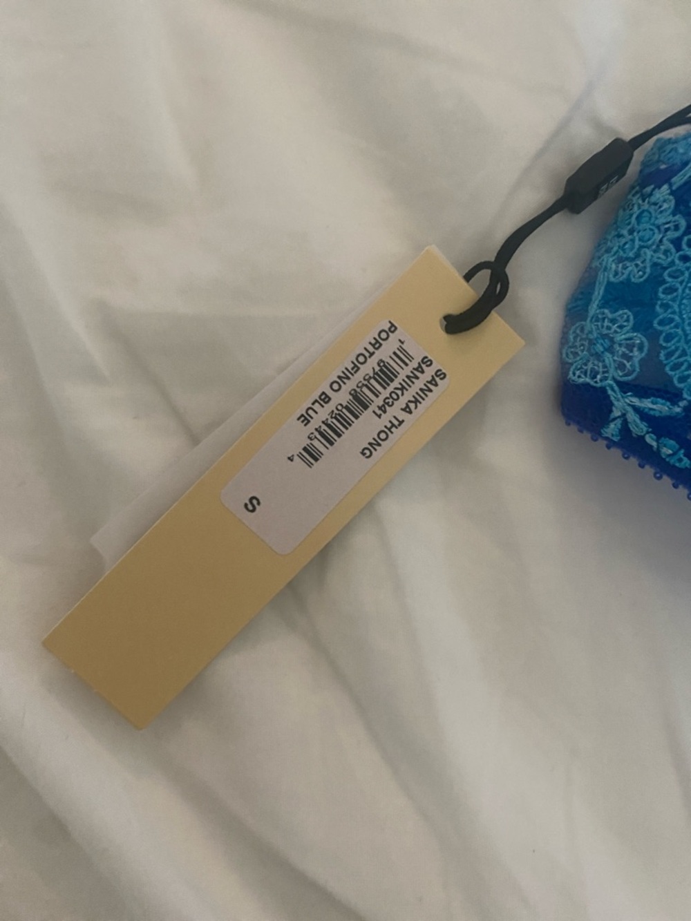 Cosabella Blue & Aqua Sheer Lace Bikini - Picture 2 of 4